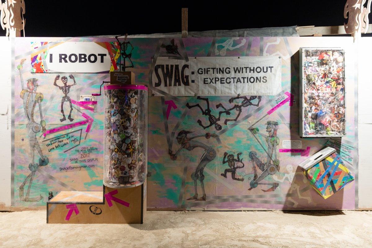http://www.swagofburningman.com (apologies for the subpar photo but I thought this was a cool project so I included the image)