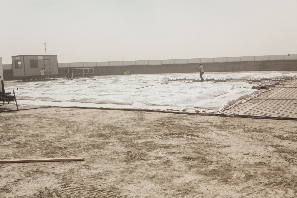 Franchise Freedom by: Lucas van Oostrum from: Amsterdam, The Netherlands year: 2018 (This is the landing area for all those drones and the area that had that big circular silver fence around it)
