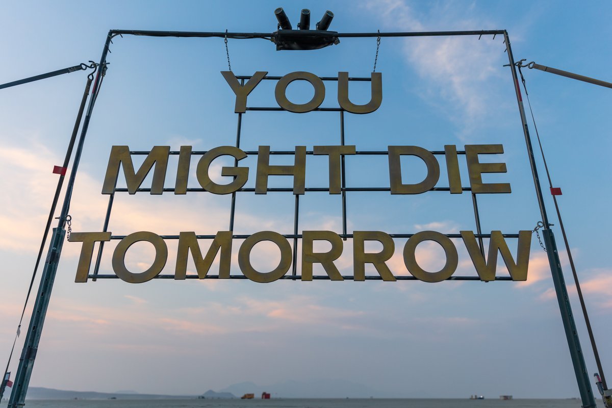 You Might Die Tomorrow by: Kate Manser from: Austin, TX year: 2018