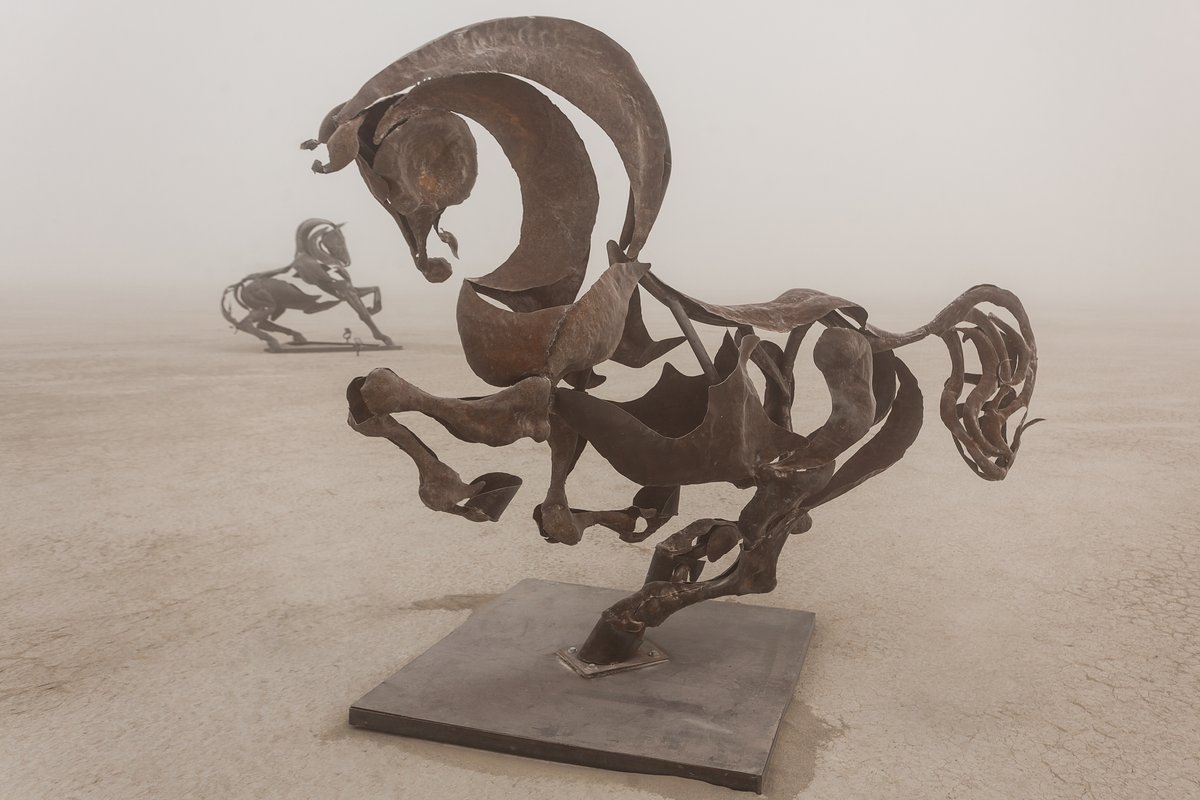 Iron Horses Galore by: Adrian Landon from: NEW YORK, NY year: 2018