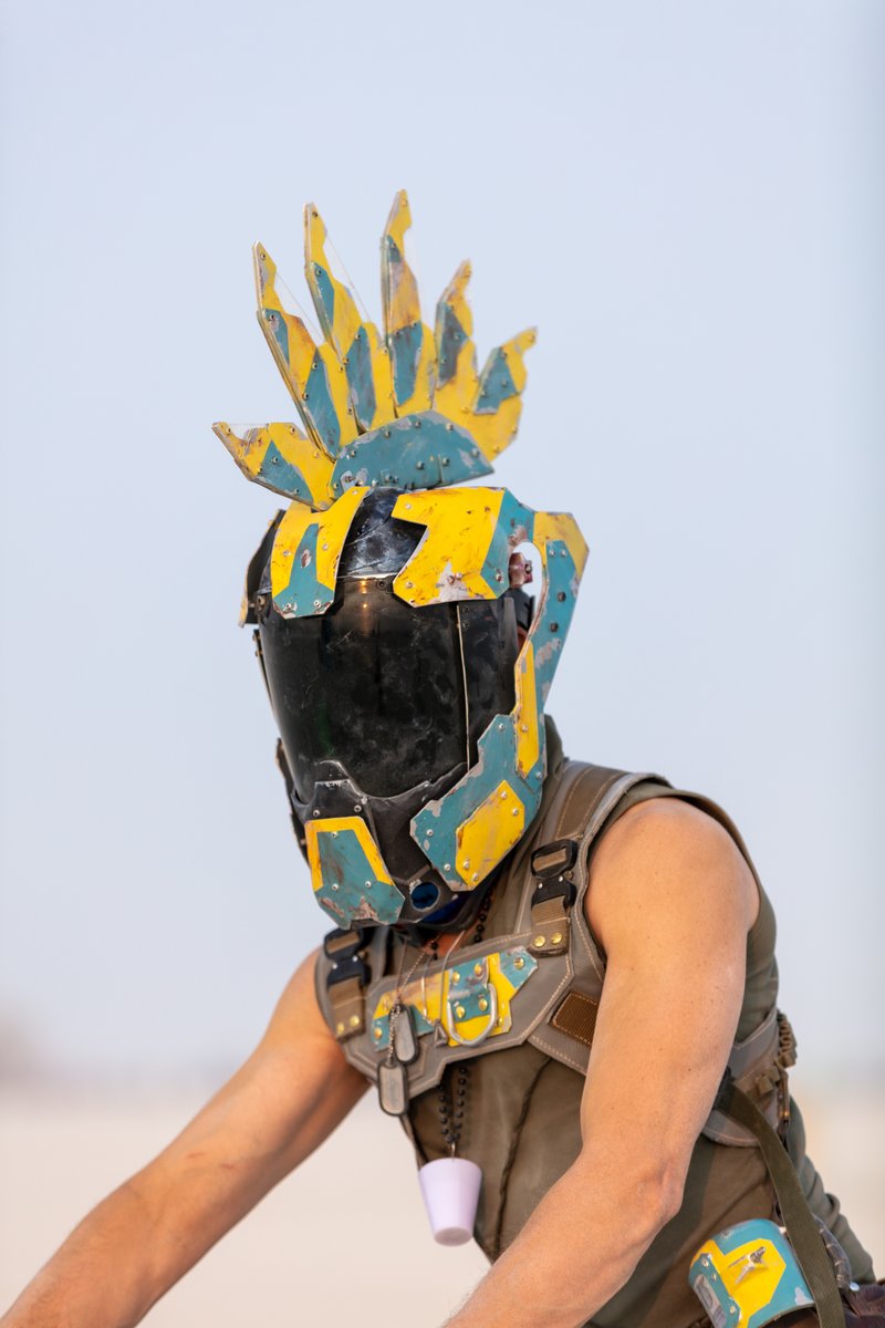 Wonderful helmet, chestplate, and cup designed by this burner.