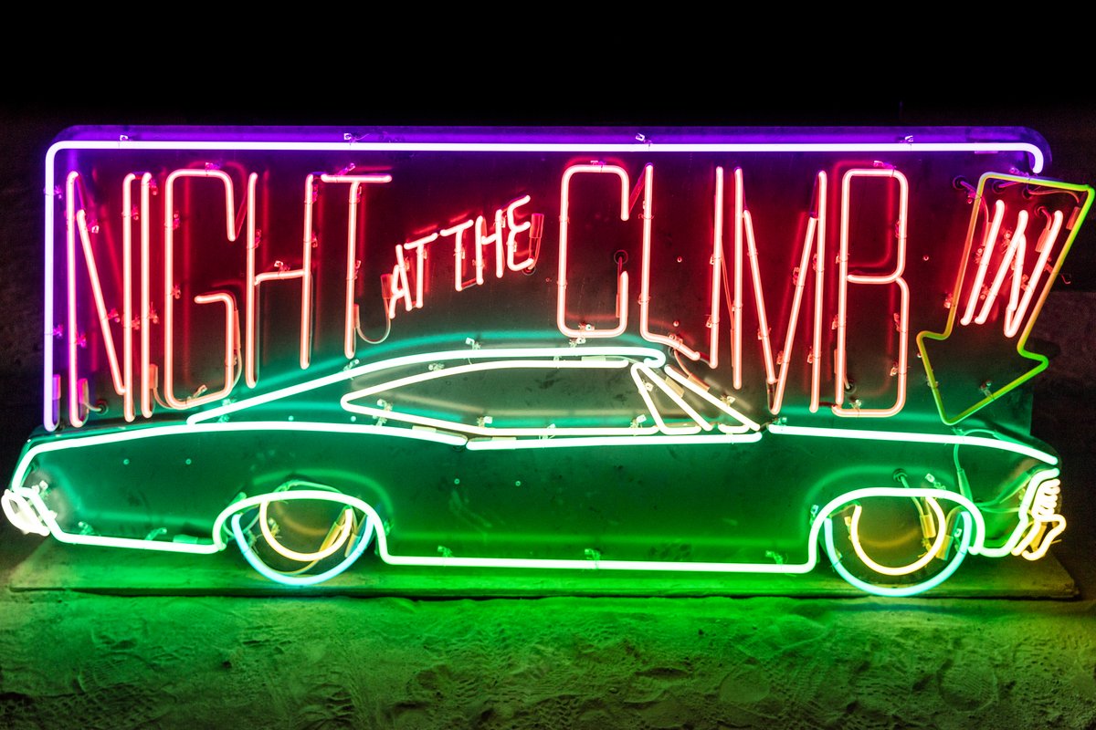 Night at the Climb In by: Dustin Weatherford from: Reno, NV year: 2018 Night at the Climb In will be a 70 foot tall stack of reclaimed junkyard cars, stacked straight up, one on top of the next. Every car will be climbable, visitable, interactive in its own way. The stack will end in a crows nest that sits at the top of the structure, just under a large spinning lit up sign. URL: https://www.facebook.com/nightattheclimbin/