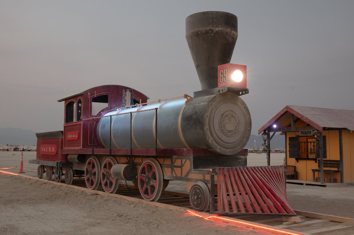 Great Train Wreck by: Collaborative Artisans - Reno & Sacramento, & Debby Brower from: Sacramento, CA and Reno, NV year: 2018