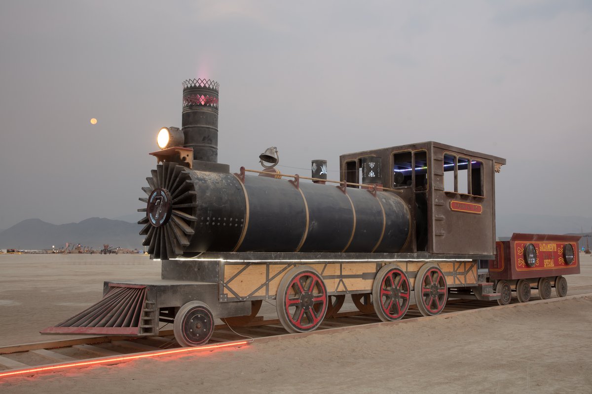 Great Train Wreck by: Collaborative Artisans - Reno & Sacramento, & Debby Brower from: Sacramento, CA and Reno, NV year: 2018