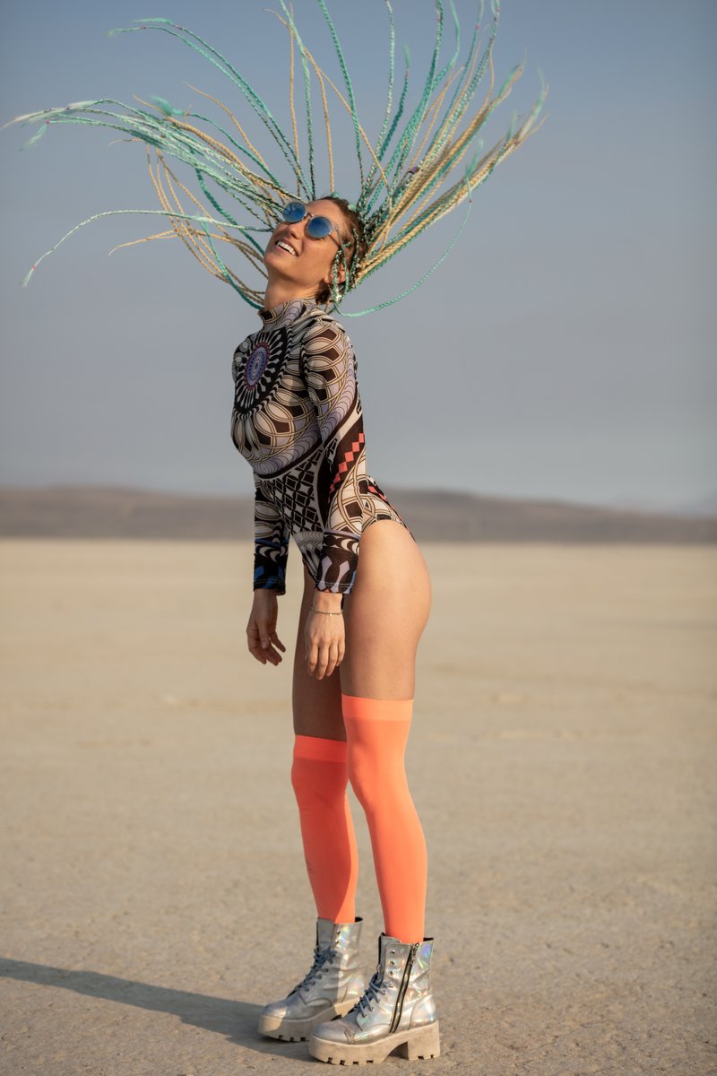 Sometimes when I'm making photographs of people they spontaneously do things like this. I love it.