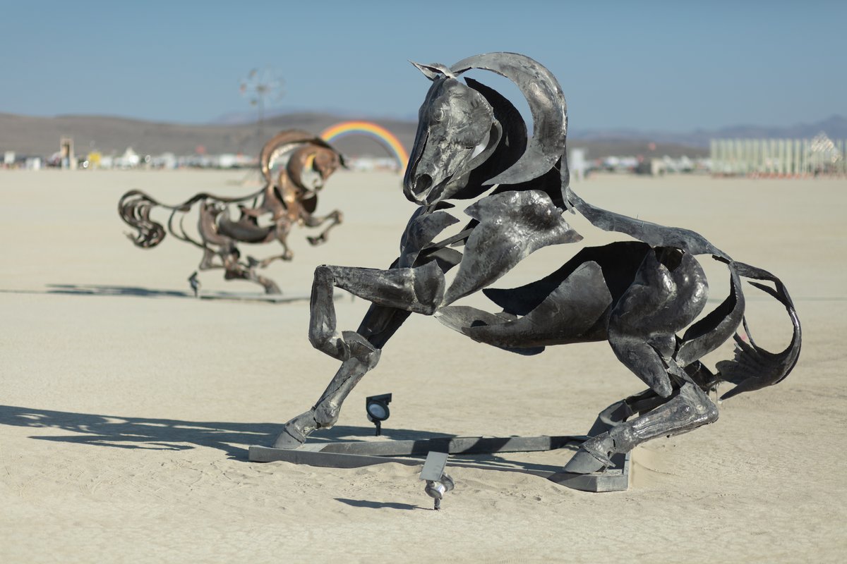 Iron Horses Galore by: Adrian Landon from: NEW YORK, NY year: 2018