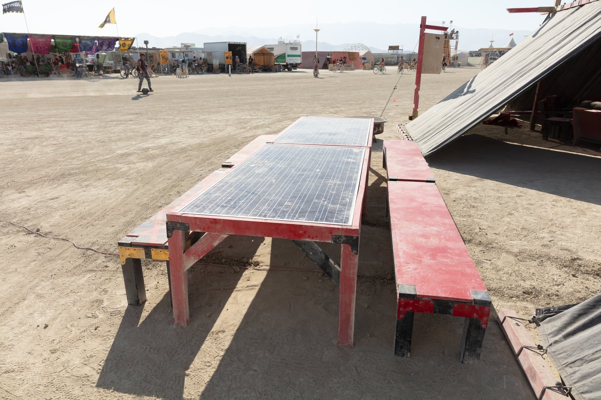 Brilliant! All picnic tables should be solar panels.
