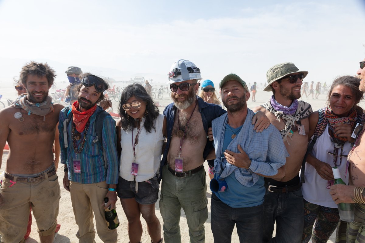 This isn't all of the crew but a few members I happened to see.