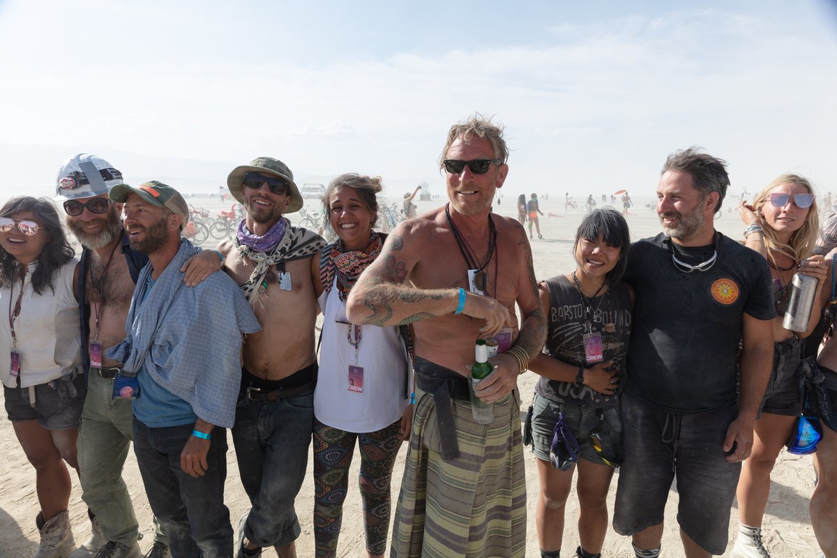 This isn't all of the crew but a few members I happened to see.
