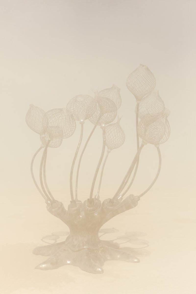 TBD by: Michael Christian from: Berkeley, CA year: 2018 The sculpture will have an branch brain-like appearance and stand about 15 ft tall by 18ft wide. It will be standing on a root-like base structure that will hold 10-15 people inside its core. The structure will be made of all hand-formed steel. An interactive lighting system will illuminate the sculpture through hundreds of nodes upon its surface. Each pathway of light will be dependent on the pathway of others intersecting with it.