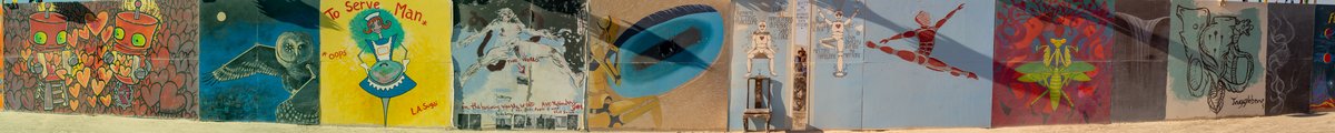 Various artists. Apologies that these aren't attributed to each individual artist. They may also be a bit distorted. These are stiched handheld panoramas...