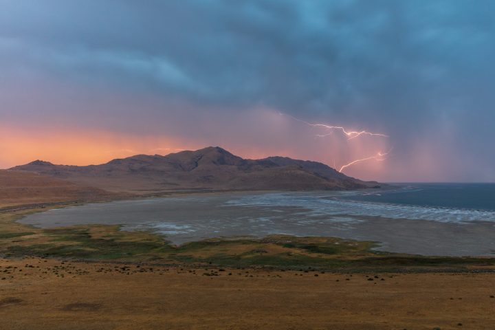 Lightning Over White Rock Bay