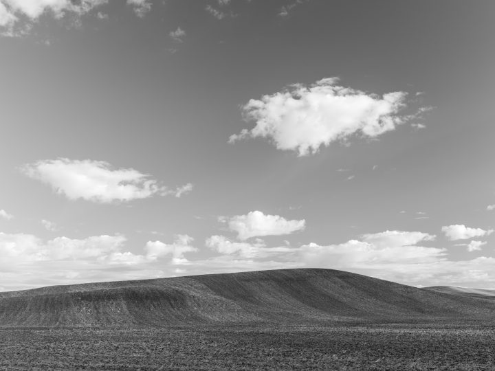 Harvested Fields and Clouds