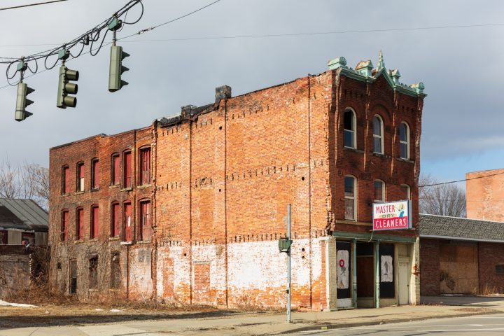 Abandoned Brick Building