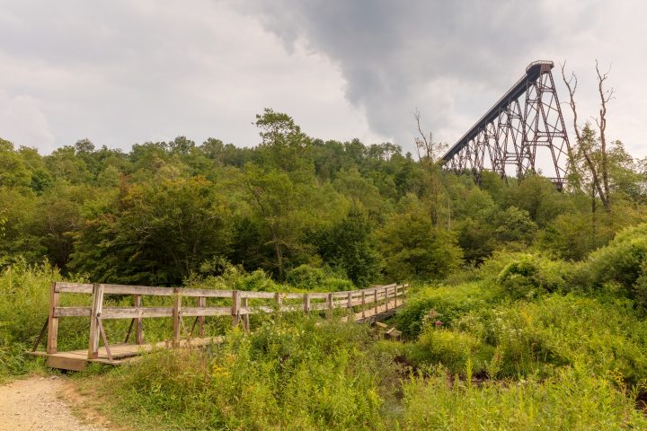Collapsed Bridge and Hiking Trail
