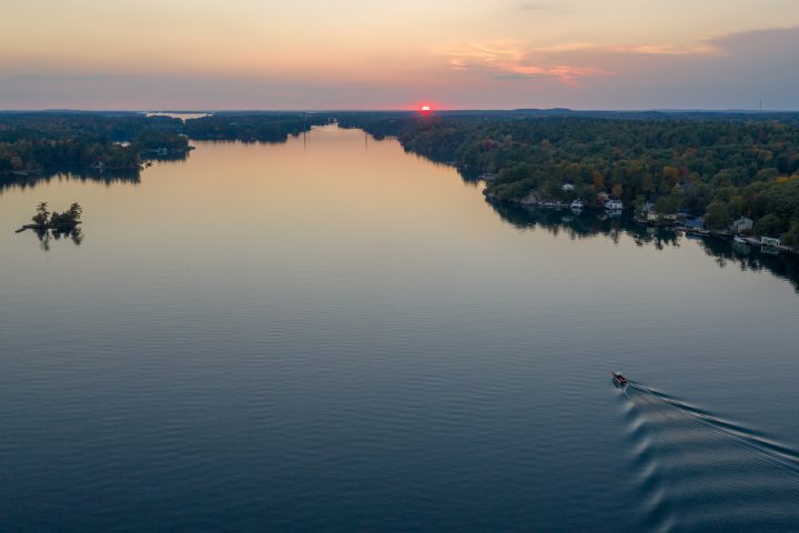 Boating at Sunset