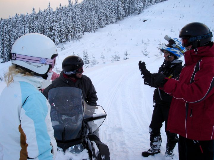 rick rode so hard he got his machine stuck in the pow