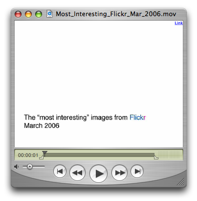 Flickr Interestingness March 2006