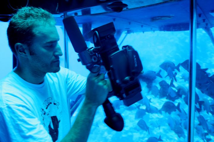 shooting video in a submarine