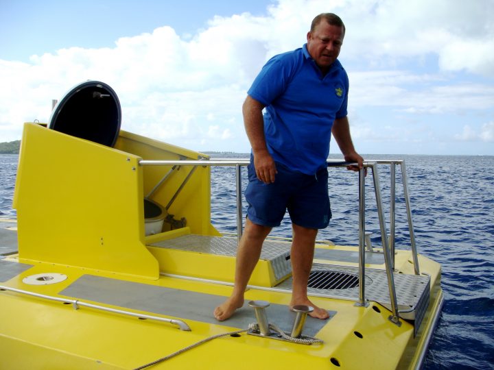submariner on a yellow submarine