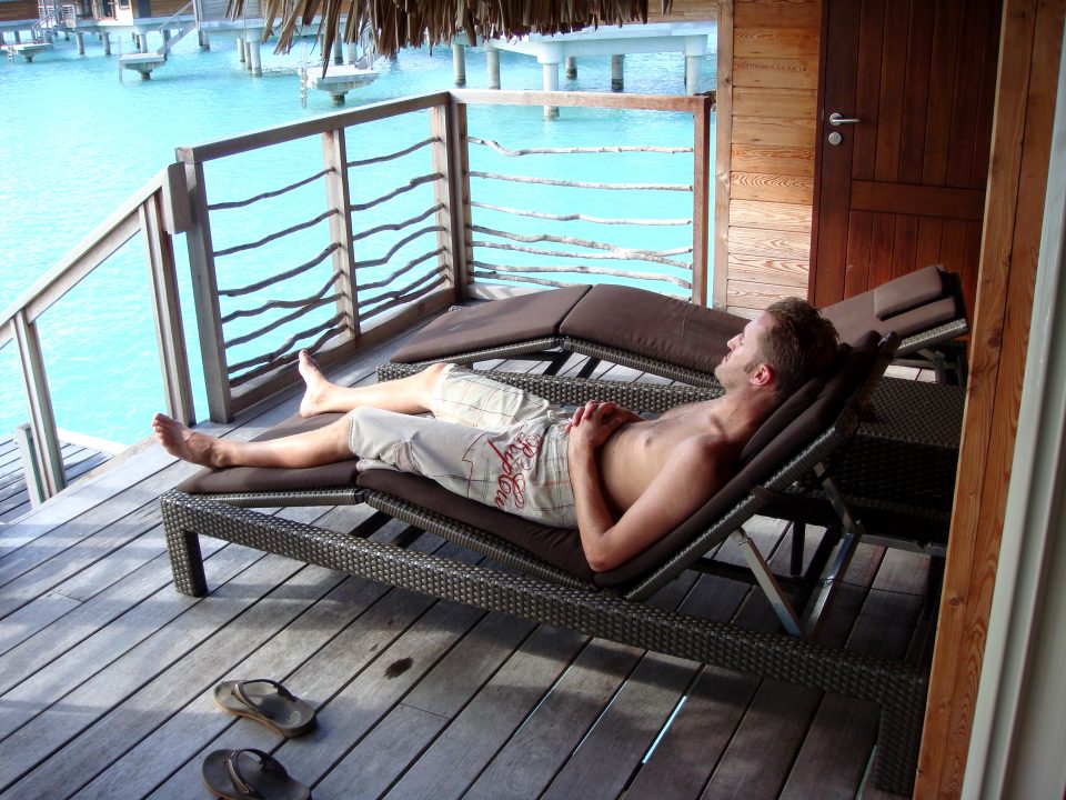 Relaxing in Bora Bora