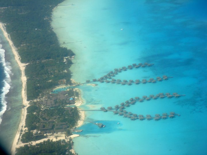 intercon hotel bora bora aerial