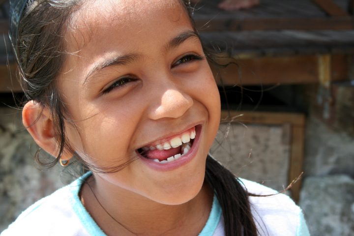 Young Polynesian Girl Smiles