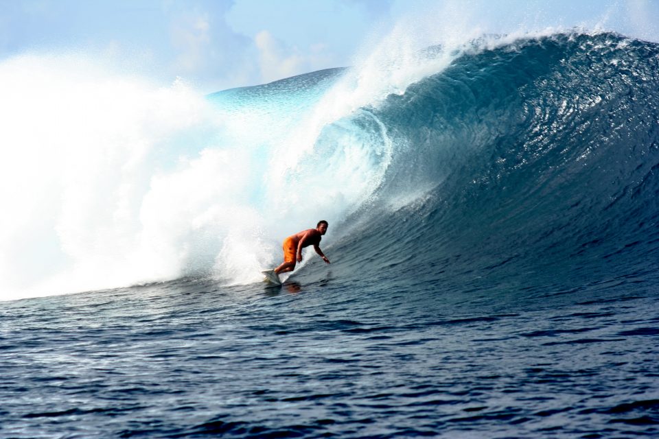 big wave surfer