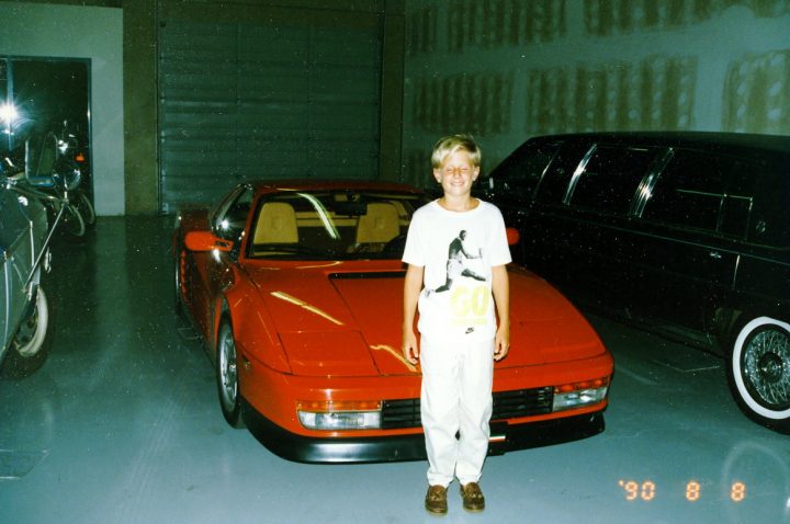 Checking out Peter’s cars