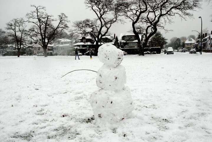 Snow Day In Vancouver