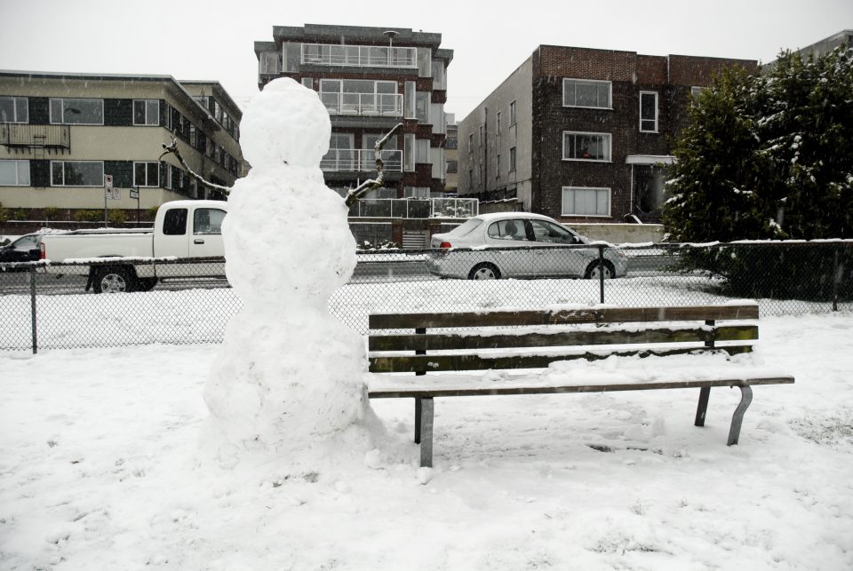 Snow Day In Vancouver