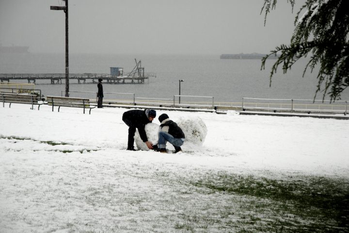 Snow Day In Vancouver