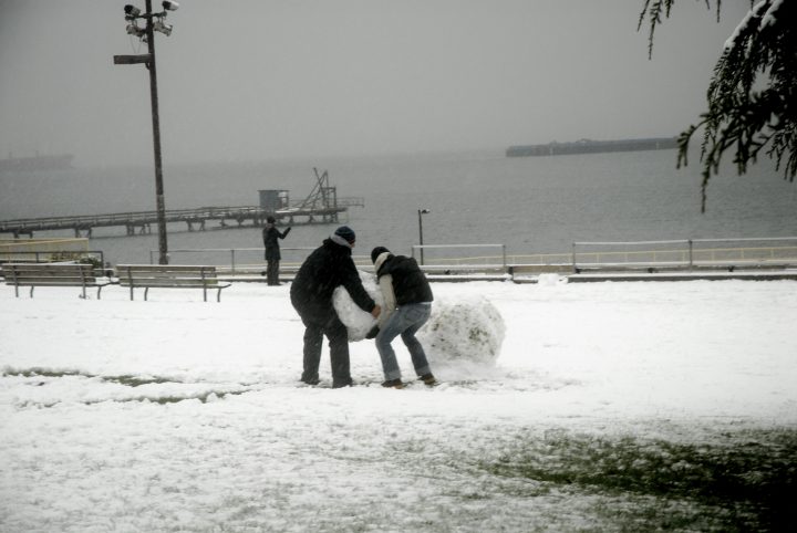 Snow Day In Vancouver