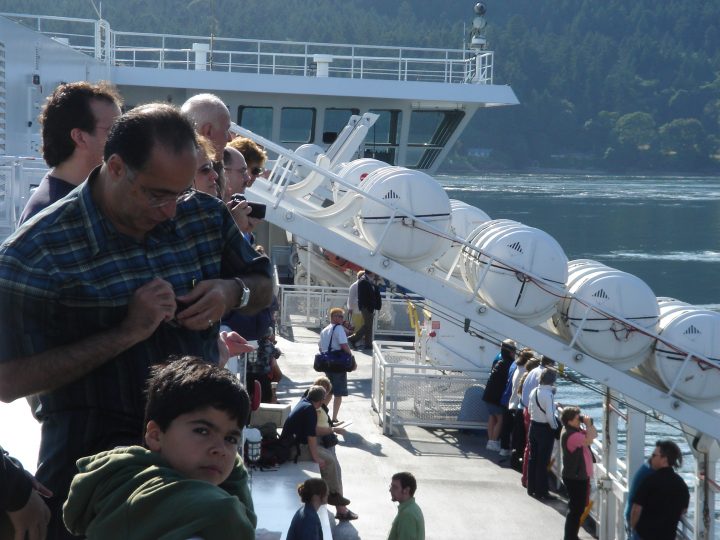 people on the ferry