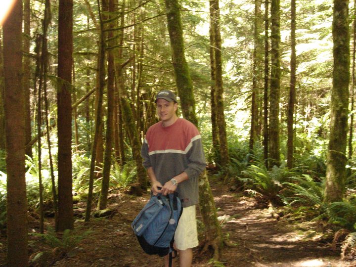 on the trail to mysitc beach