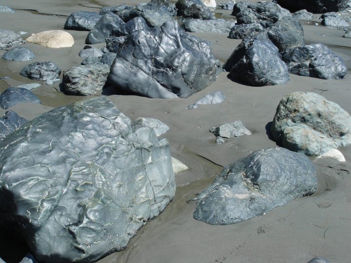 rocks at mystic beach