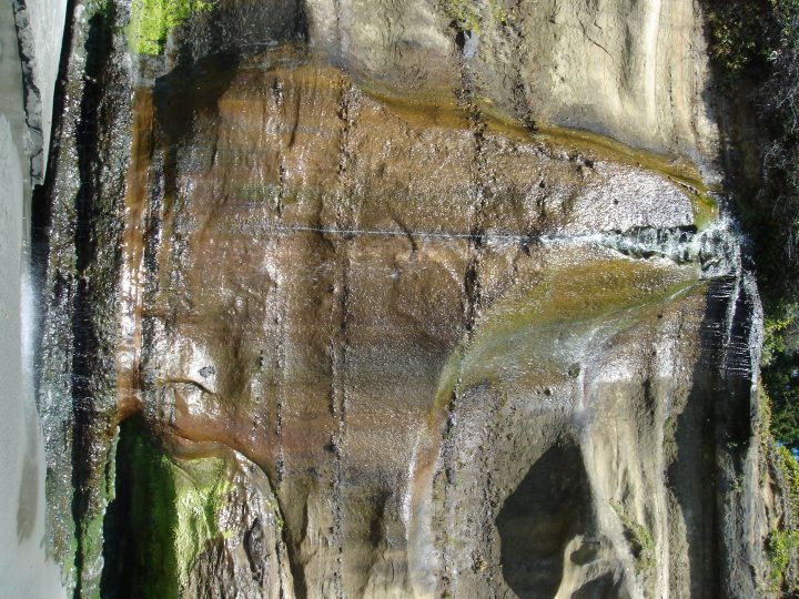 Waterfall at mystic beach