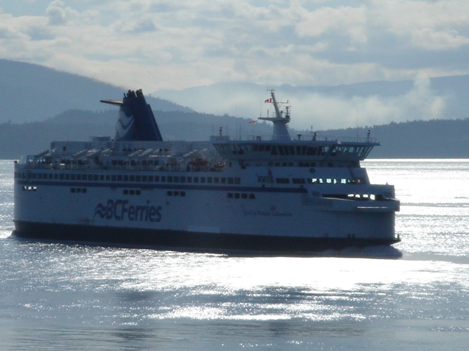 Passing ferry