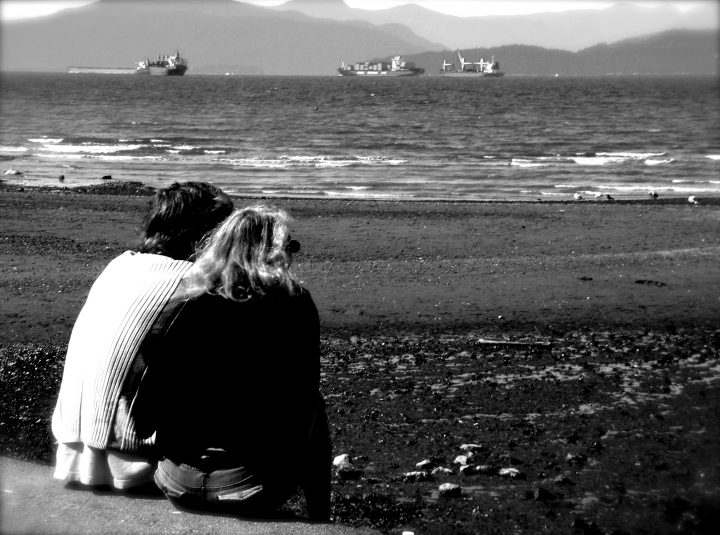 Relaxing at Kitsilano Beach