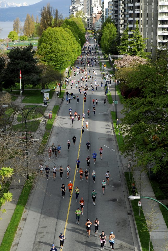 half marathon runners tackle beach ave