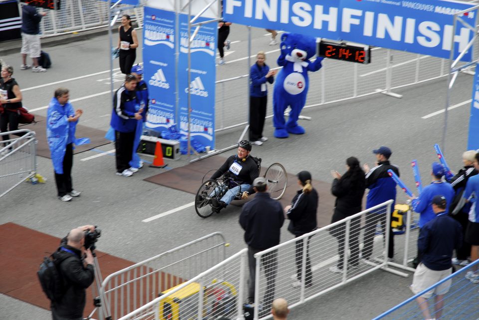 wheelchair racer 1 finishes