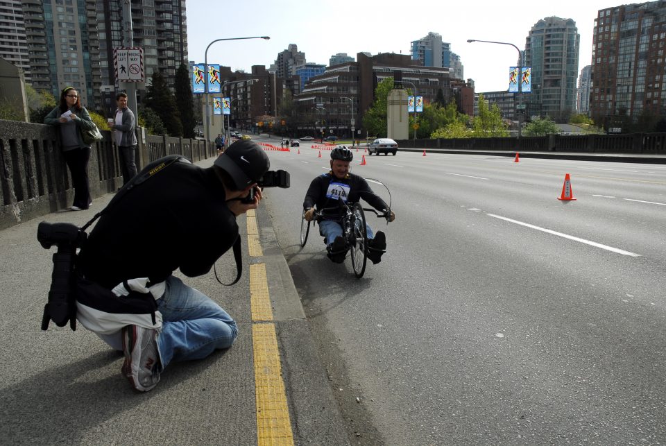 wheelchair racer 1 burrard bridge