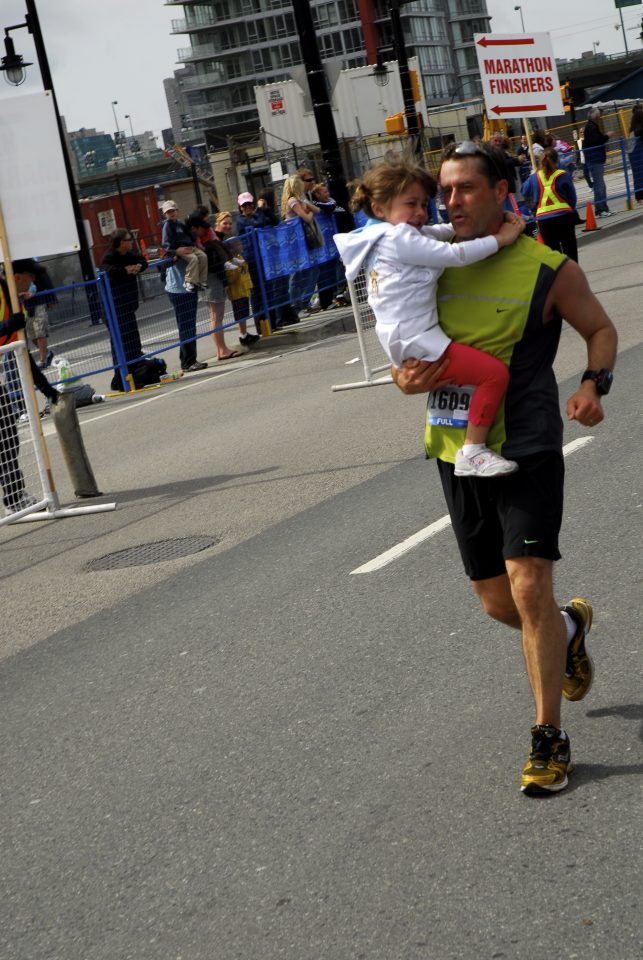 kid feels heavy after marathon