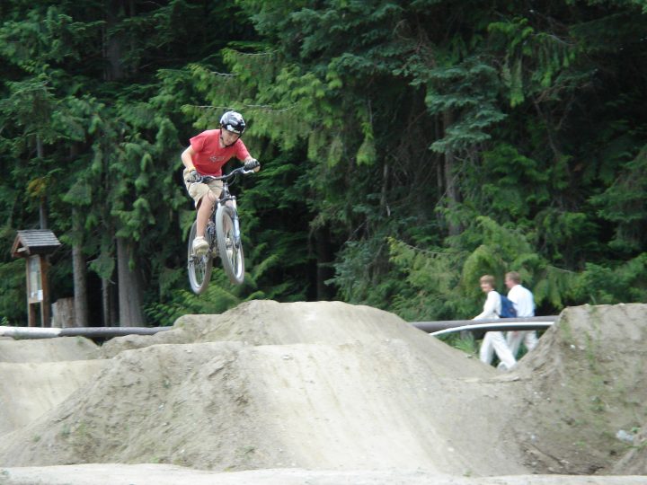kid pops a little air