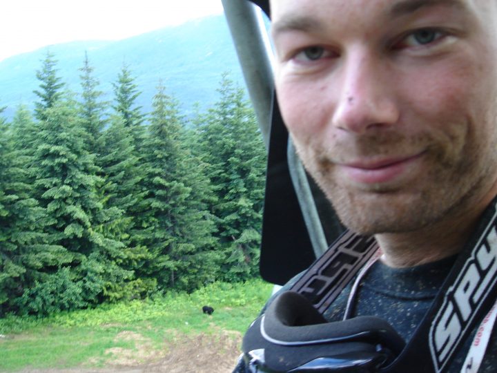 bill and one of the black bears