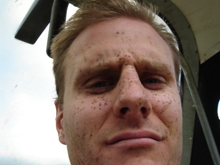 my muddy face