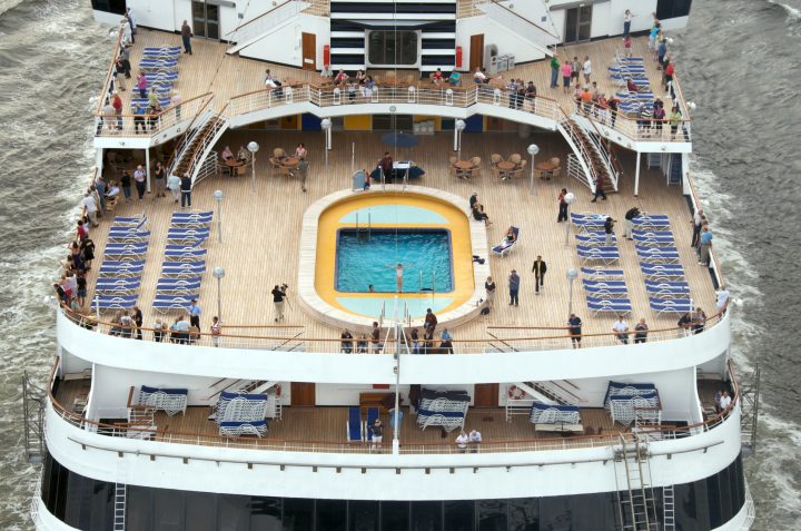 Statendam Cruise Ship Aerial Photo