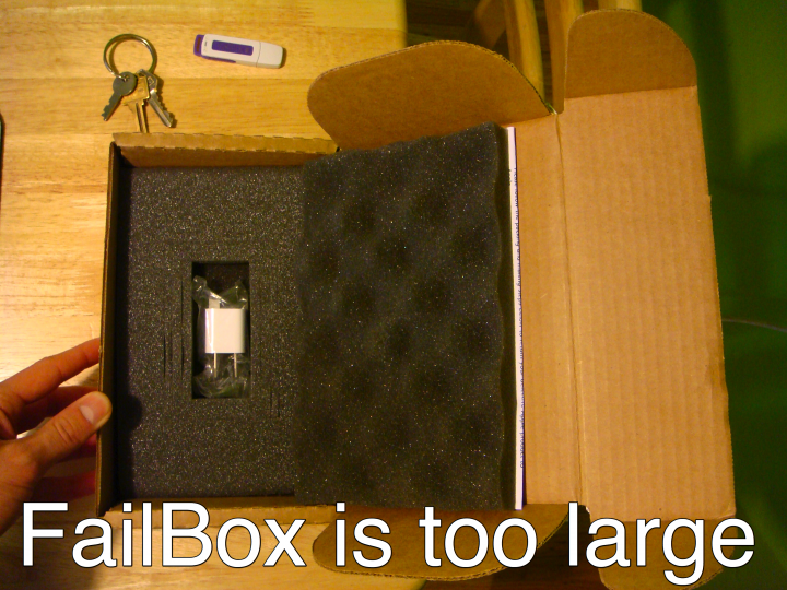 Failbox is too large
