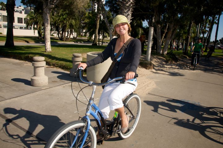 Dor and her Sweet Beach Cruiser