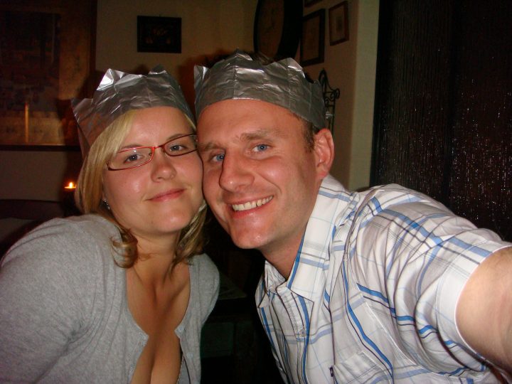 Dor and I with Matching Hats